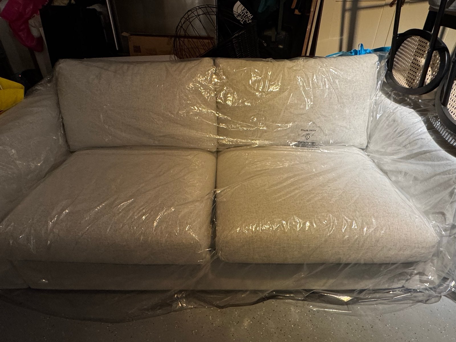 Ikea Vimle 2-zits slaapbank Gunnared beige met matras, Ophalen, Gebruikt, Beige, Tweepersoons