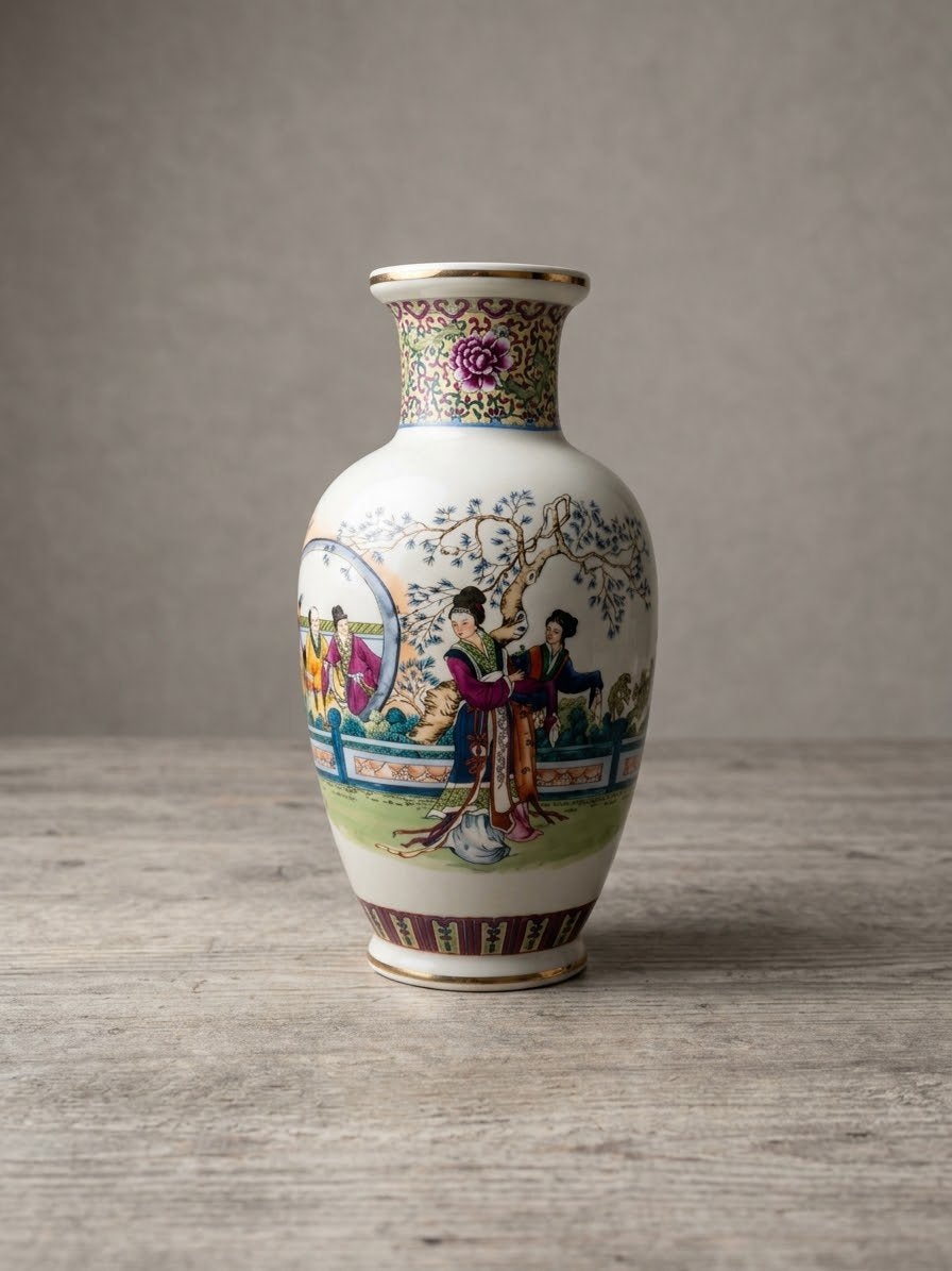 Vintage chinese vaas, Antiek en Kunst, Ophalen