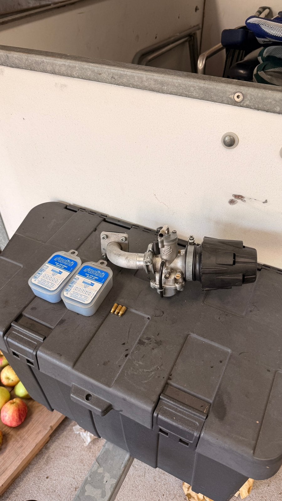 Polini cp 17,5 carburateur set voor tomos, Fietsen en Brommers, Ophalen, Gebruikt