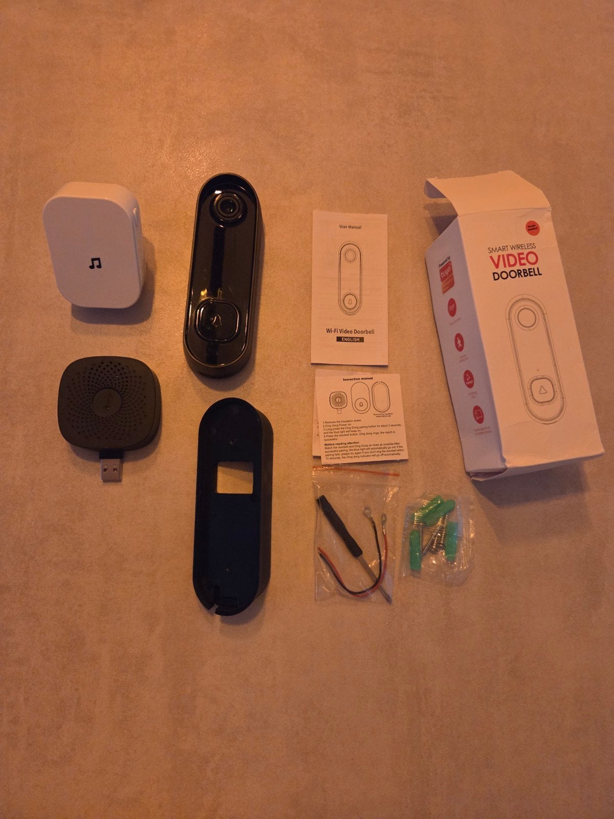 Tuya smart bedraade Video Deurbel met Camera, Ophalen of Verzenden, Ingebouwde camera, Zo goed als nieuw, Draadloos