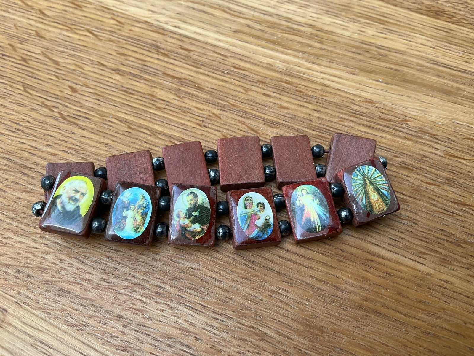 Armband met Maria en kindje jezus, Ophalen of Verzenden, Zo goed als nieuw, Sieraad, Christendom | Katholiek