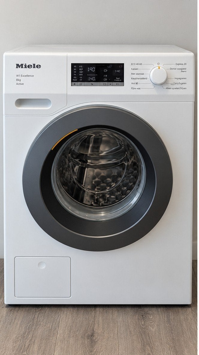 Miele W1 Excellence 8kg wasmachine - Zo goed als nieuw, Ophalen, 1200 tot 1600 toeren, 8 tot 10 kg, Energieklasse A of zuiniger