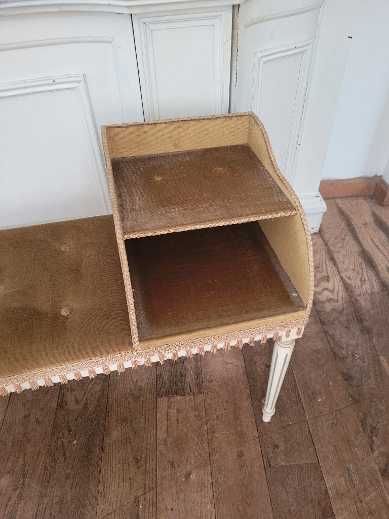 Vintage fluwelen bedbankje telefoonbankje, Ophalen