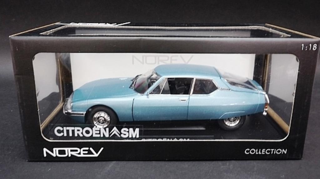 CITROEN SM Platina Blauw 1971 schaal 1/18 NOREV ref. 181589, Verzenden, Nieuw, Norev