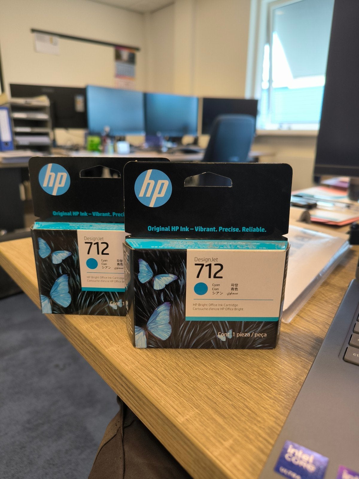 2x Nieuwe HP 712 Cyan Cartridges (ongeopend), Ophalen of Verzenden, Nieuw, Cartridge, HP