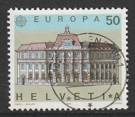 Zwitserland 1990 1415 Europa 50c, Gest, Ophalen of Verzenden, Gestempeld