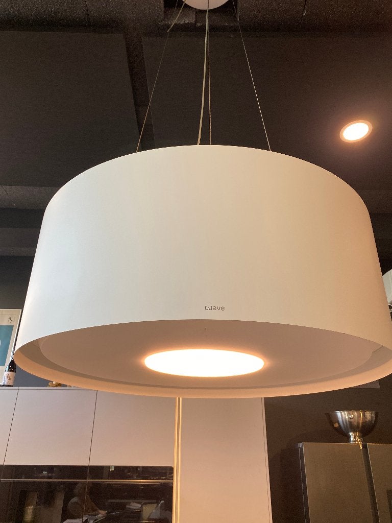 Wave Showroom afzuigkap en lamp, Witgoed en Apparatuur, Ophalen, Keukenstudio Gouda, Zo goed als nieuw, 400 tot 600 m³ per uur