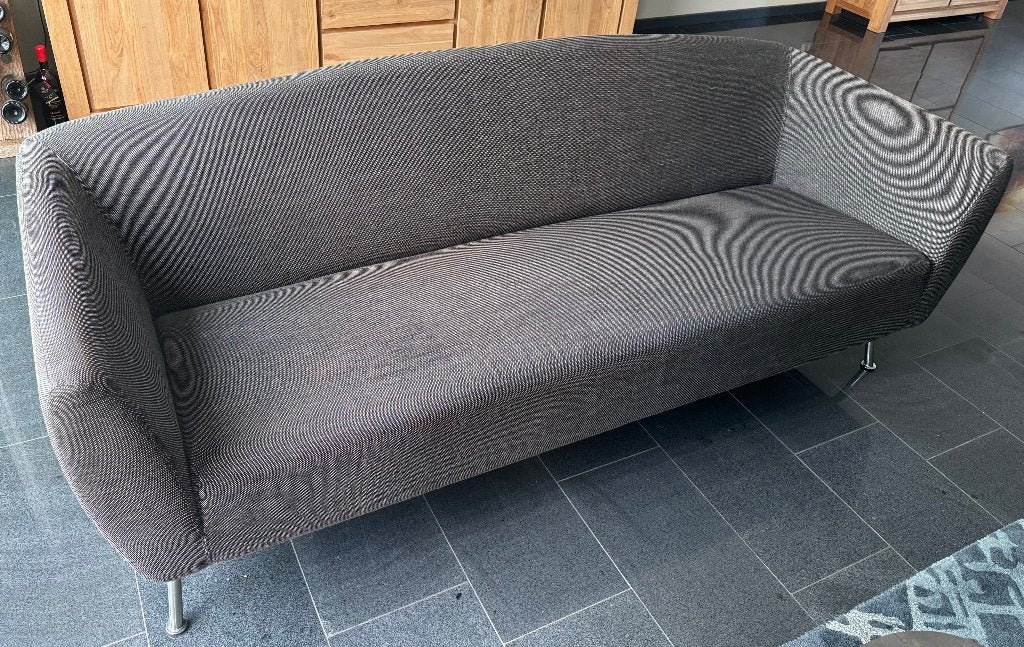 Gelderland design bank driezits antraciet, Huis en Inrichting, Ophalen, Gebruikt, Driepersoons, 75 tot 100 cm