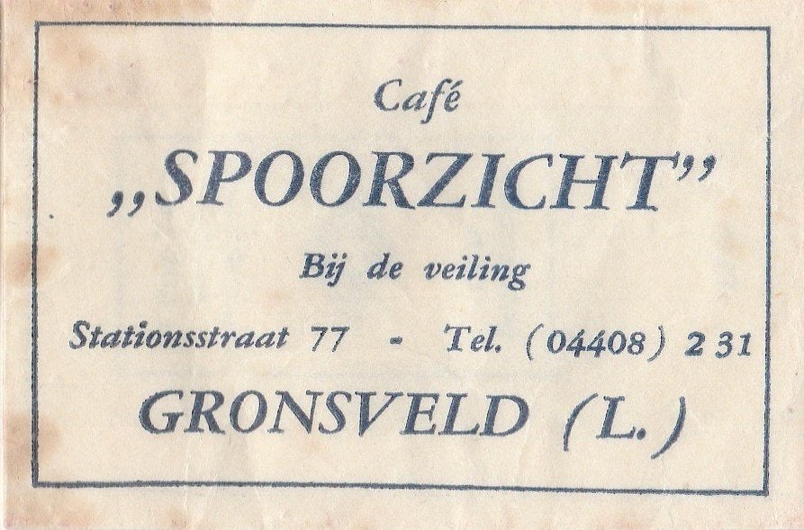 Spoorzicht Stationsstraat Gronsveld - bij de veiling, Ophalen of Verzenden