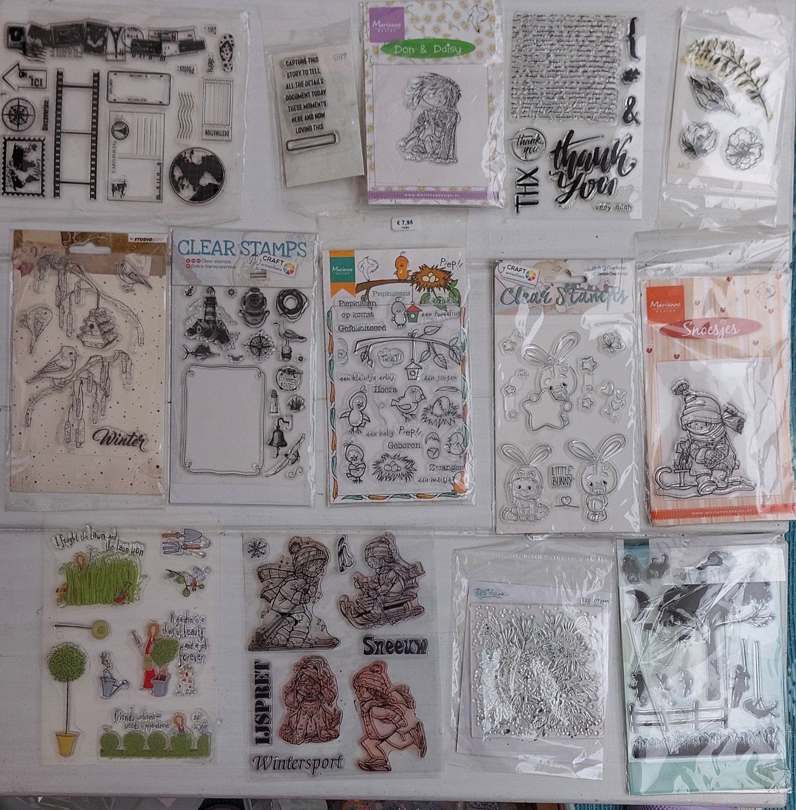 Div Clearstamps 2 (Marianne Design, Craft Sensations, etc.), Hobby en Vrije tijd, Ophalen of Verzenden
