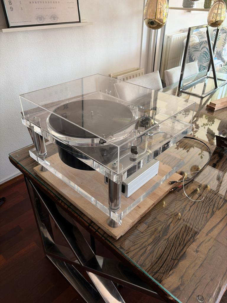 Custom build Acryl Platenspeler met Philips 412 Element, Audio, Tv en Foto, Platenspelers, Overige merken, Pitch-regelaar, Ophalen of Verzenden