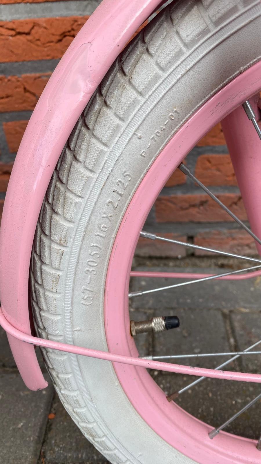 Roze meisjesfiets, Minder dan 47 cm, Ophalen, Zo goed als nieuw, Staal