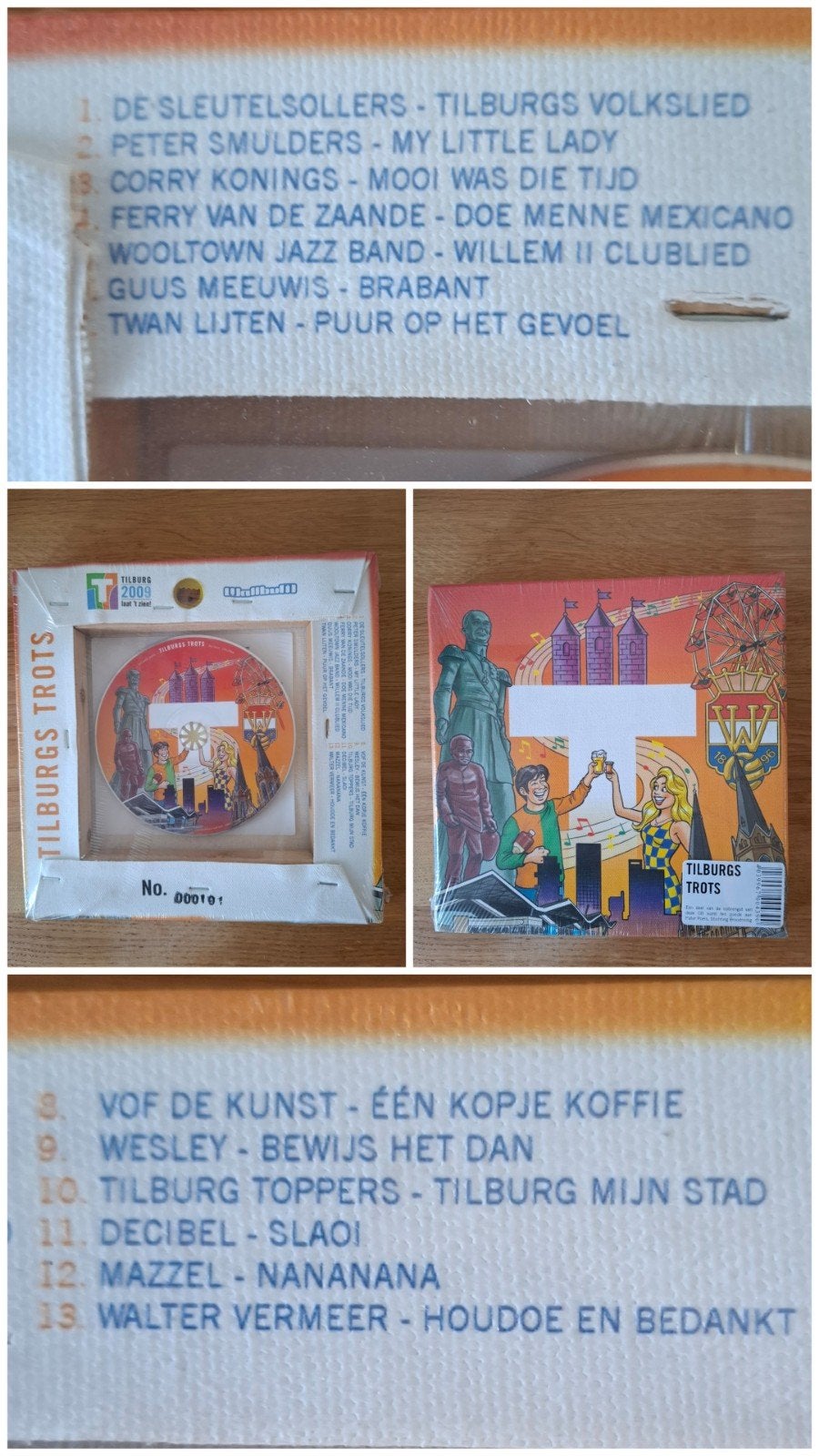 CD TILBURGS Trots No.000101, Ophalen, Speciale editie, Nieuw in verpakking, Streekmuziek