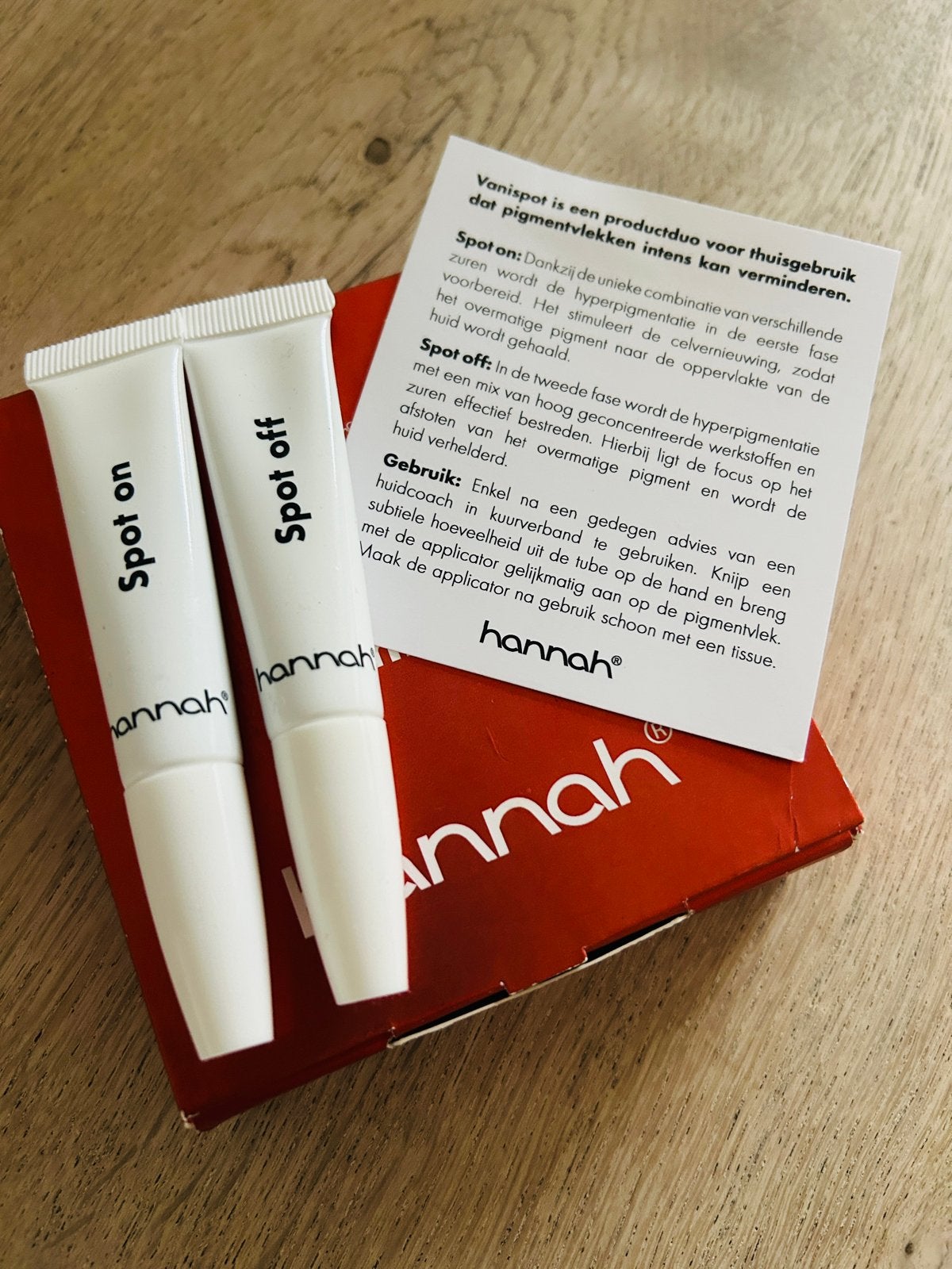 Hannah Vanispot Skincare tegen pigmentvlekken, Ophalen of Verzenden, Nieuw, Gehele gezicht, Verzorging