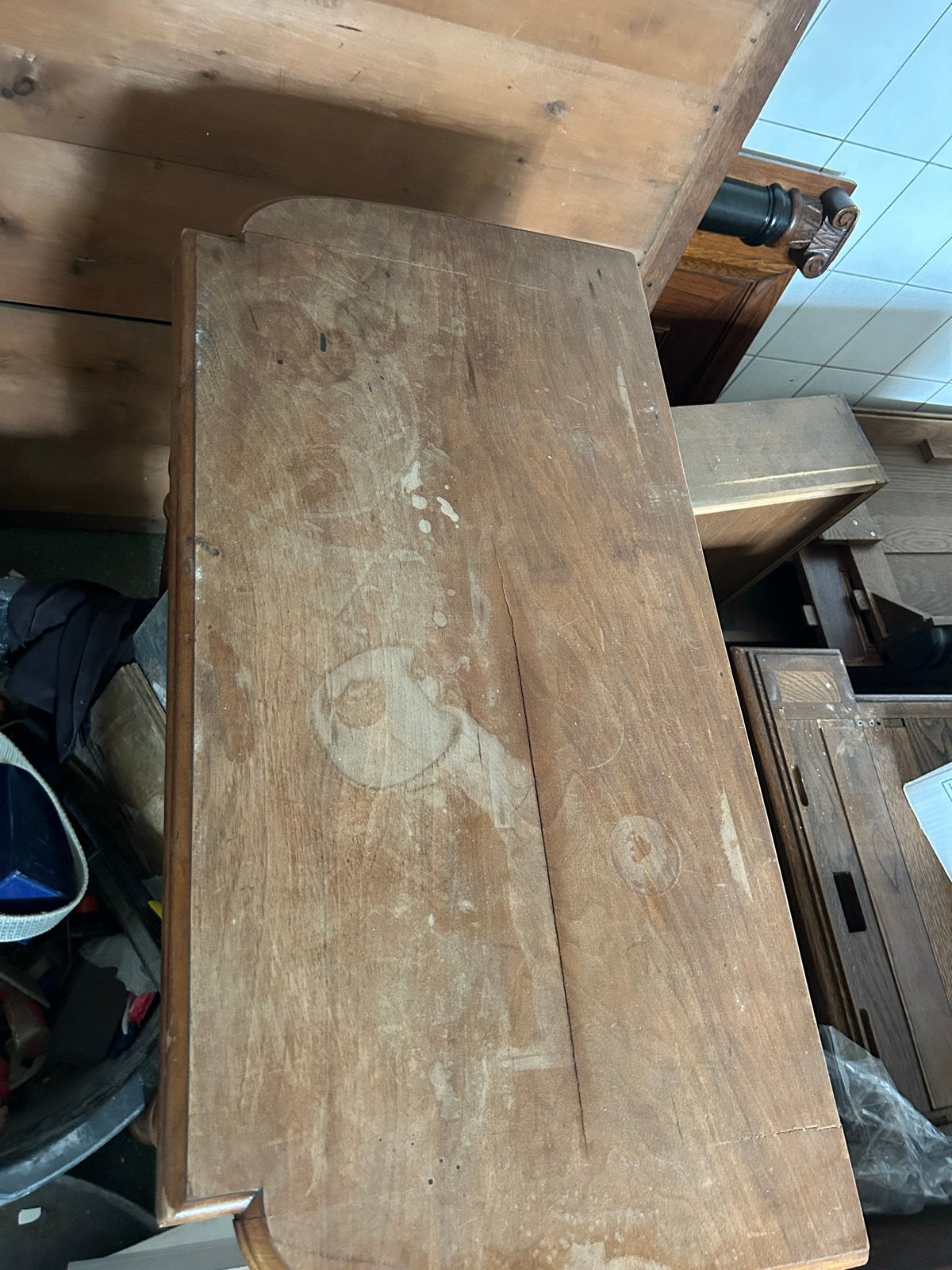 Uitklapbare tafel of sidetable antiek, Antiek en Kunst, Ophalen