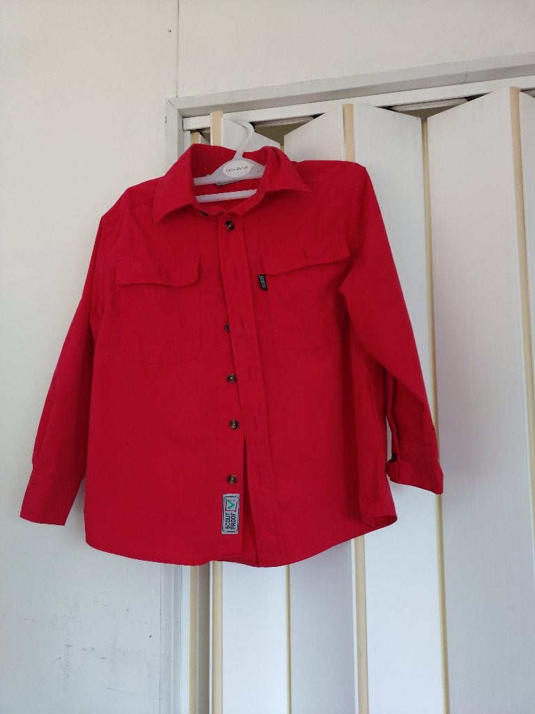 Scouting blouse maat 128, Verzamelen, Verzenden, Zo goed als nieuw, Kleding