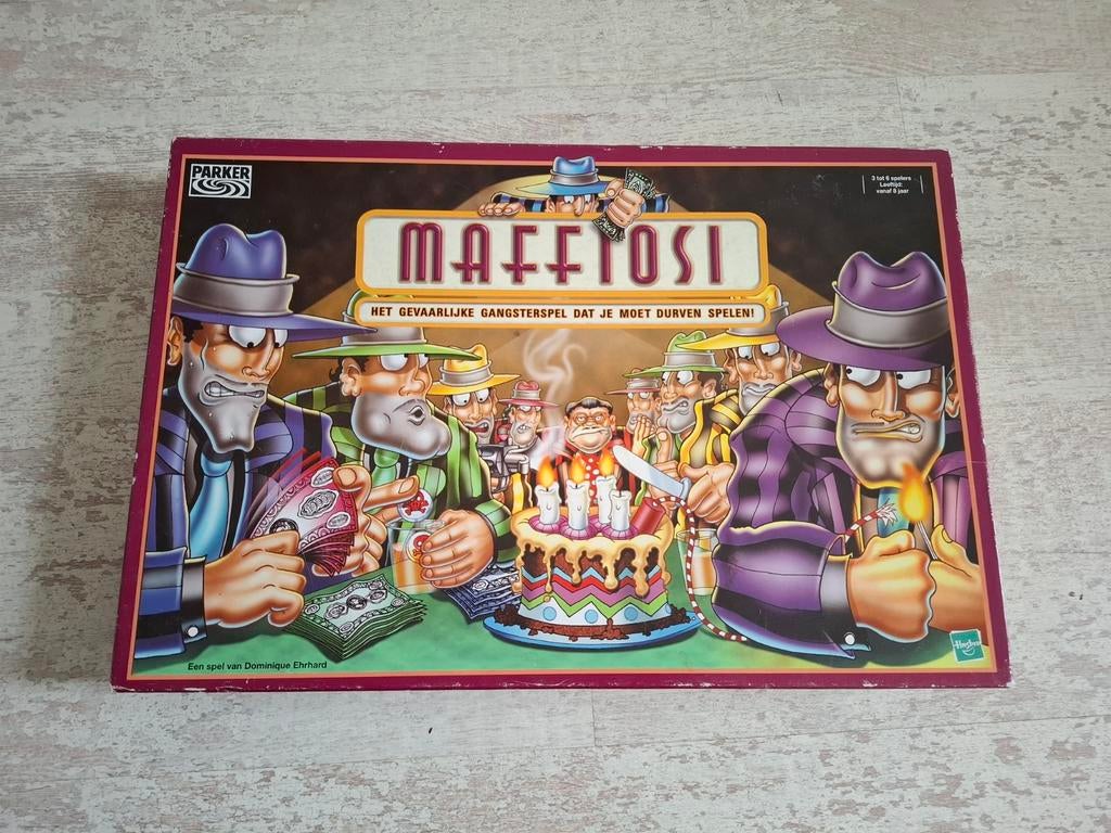 Gaaf spel Maffiosi bordspel over de maffia, Hobby en Vrije tijd, Gezelschapsspellen | Bordspellen, Vijf spelers of meer, Ophalen of Verzenden