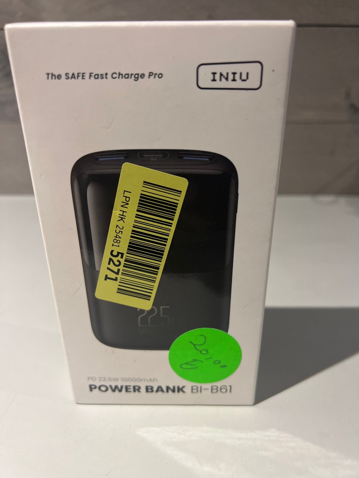 INIU Power Bank BI-B61 PD 22.5W 10000mAh - Nieuw, N, N, Nieuw, Ophalen of Verzenden