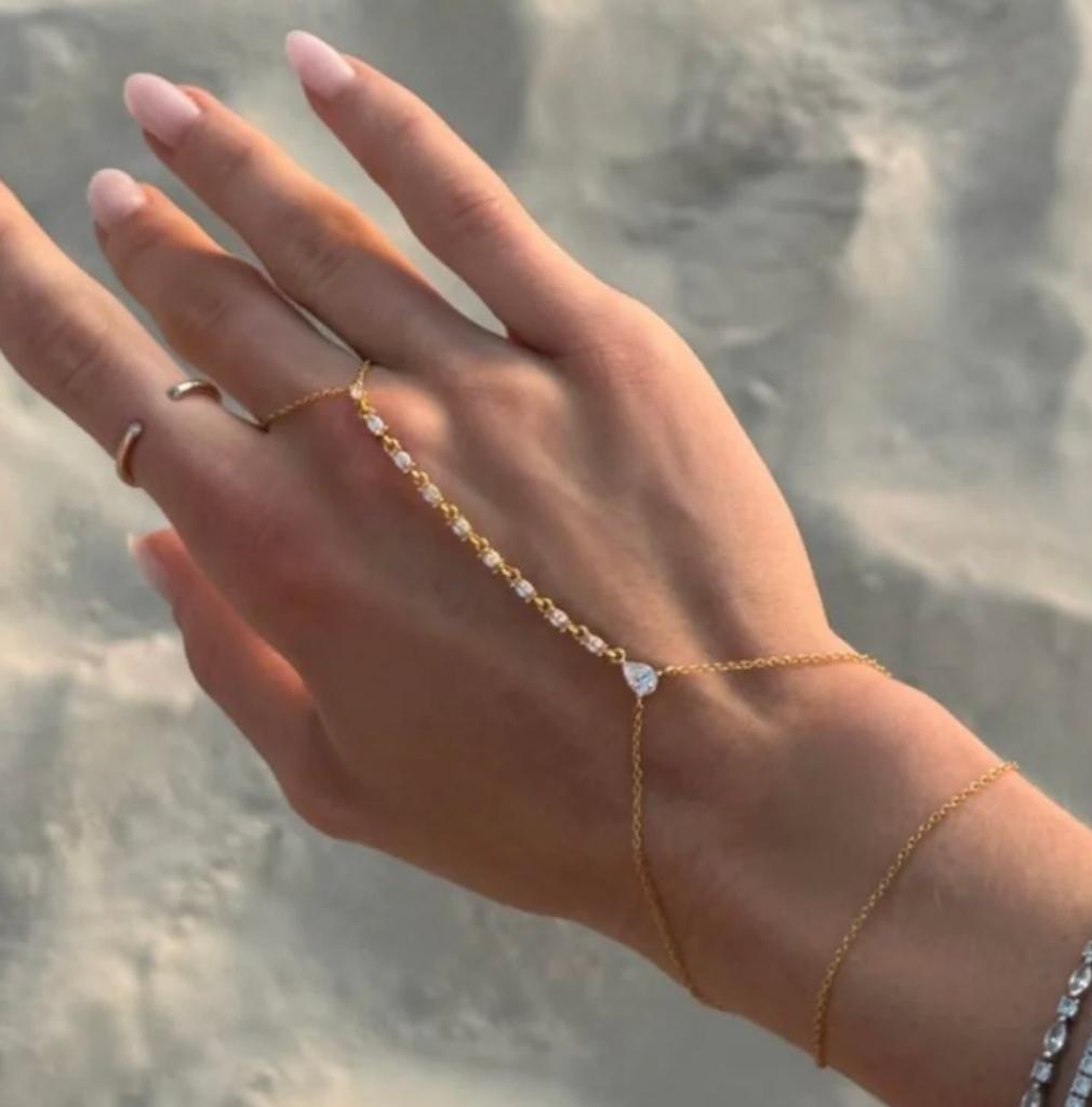 Franky Amsterdam handchain chiara gold nieuw! Inc.verzenden, Verzenden, Nieuw, Goud, Goud