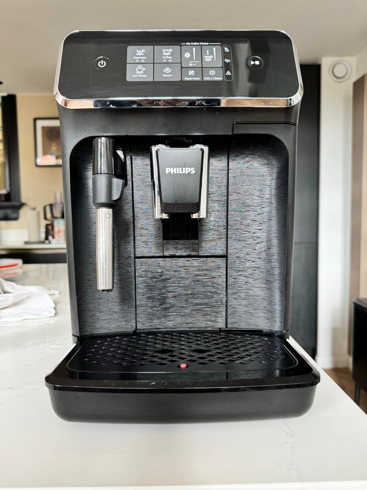Philips Volautomatische Espressomachine - Zo goed als nieuw, Afneembaar waterreservoir, Espresso apparaat, 10 kopjes of meer, Zo goed als nieuw