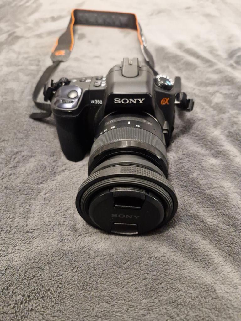Sony A350 + Kitlens 18 - 55mm, 14 Megapixel, Gebruikt, Spiegelreflex, Ophalen of Verzenden