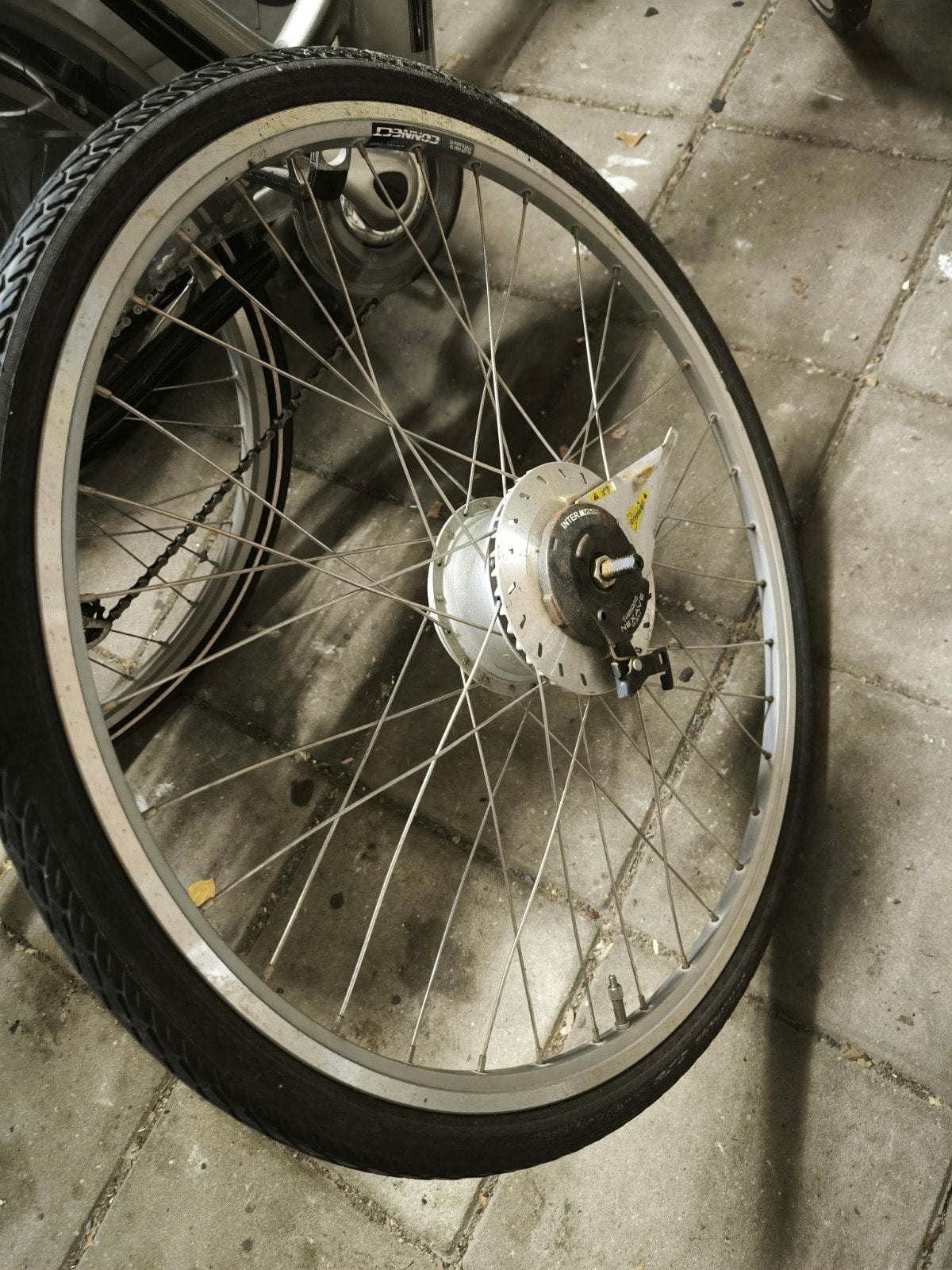Gazelle fietswiel met motor en band 5 Pins, Gebruikt, Ophalen of Verzenden, Aluminium, Gazelle