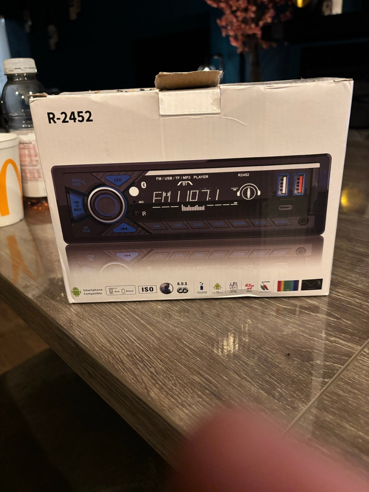 R-2452 Car MP3-speler met USB/FM/Bluetooth, Ophalen, Nieuw