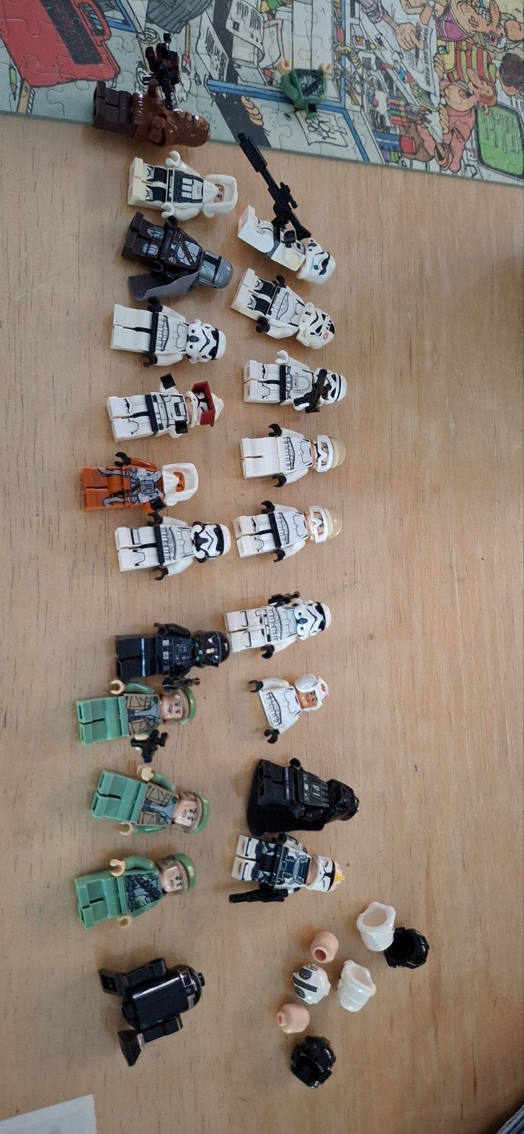 Starwars lego popetjes, Ophalen
