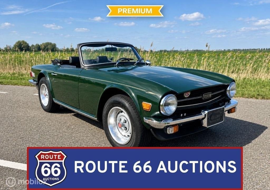 Triumph TR6 | 1976 | Route 66 Auctions, Auto's, Overige carrosserieën, Triumph, Zwart, Bedrijf
