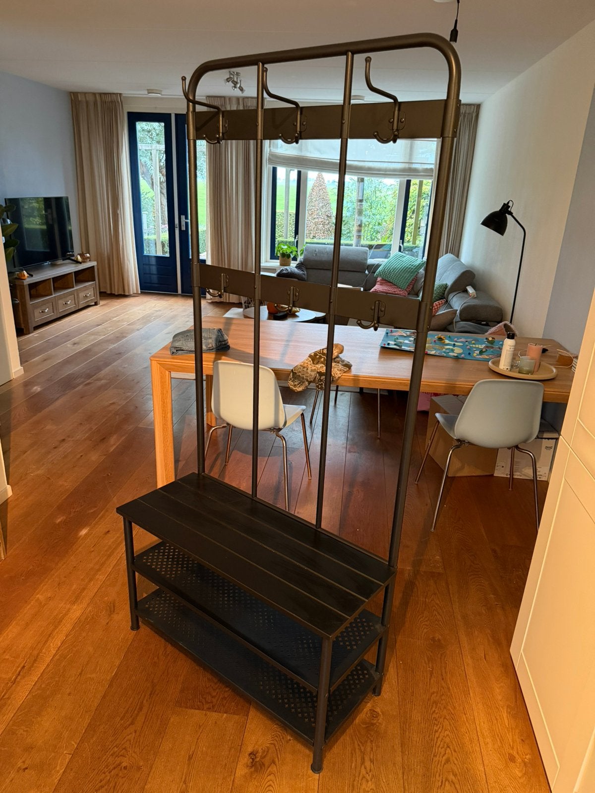Kapstok IKEA met schoenenrek, Ophalen, Gebruikt, Metaal, Staande kapstok