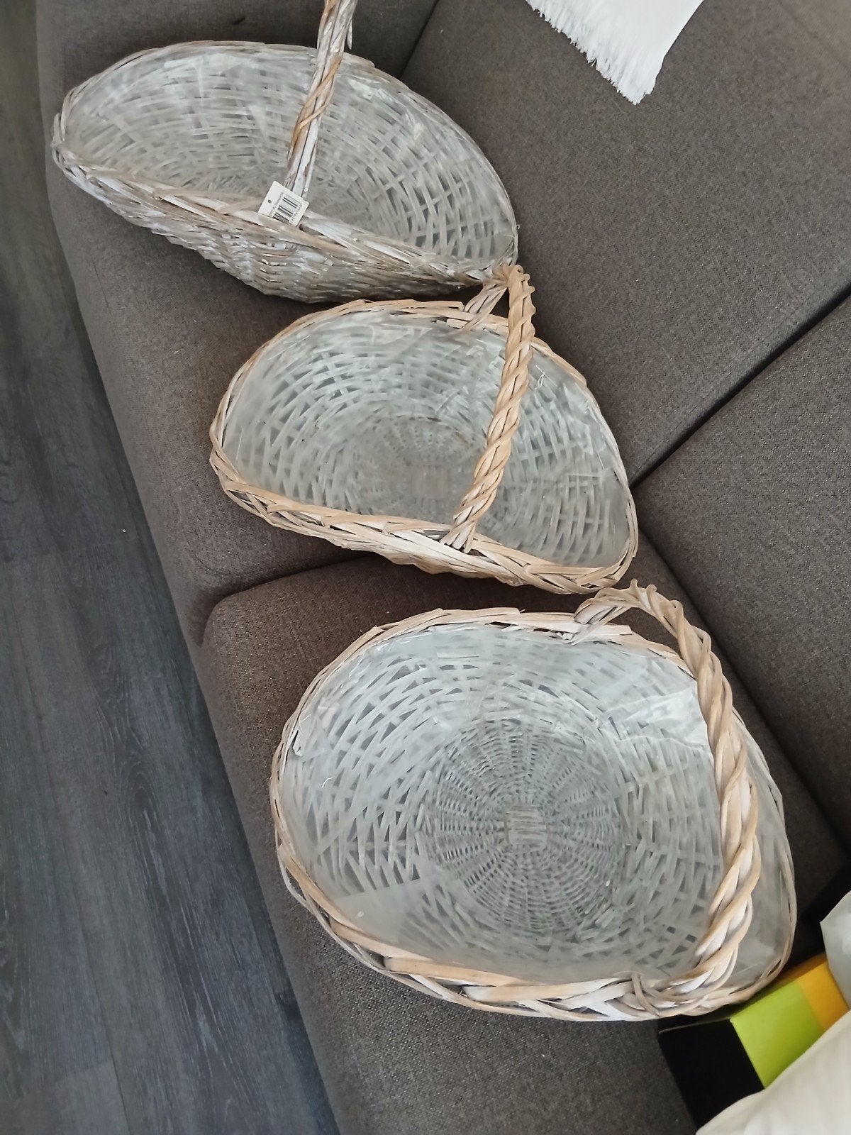 rieten mand, Huis en Inrichting, Woonaccessoires | Schalen en Manden, Ophalen, Rechthoekig, Riet