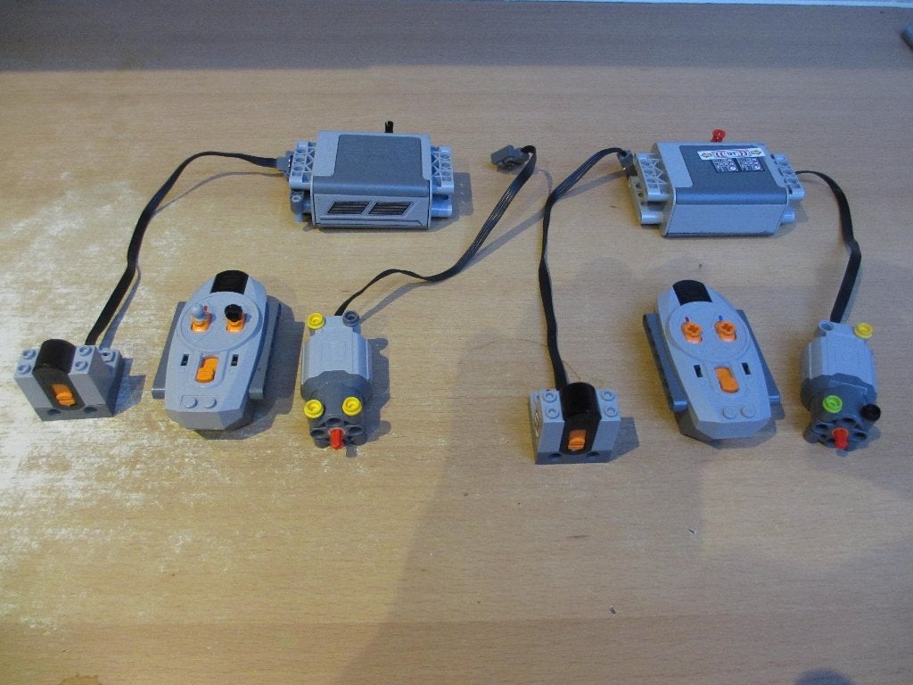 2x lego technic power function L-Motor sets compleet, Ophalen of Verzenden, Zo goed als nieuw, Lego