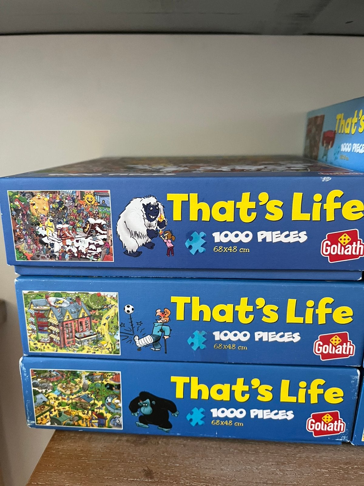 7 That’s Life puzzels, Ophalen of Verzenden, 500 t/m 1500 stukjes, Gebruikt