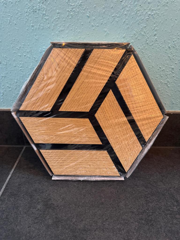 FN Acustico Hexago 3D Houten Wandpanelen Geluiddempend, Hout, Nieuw, Ophalen of Verzenden, Bruin