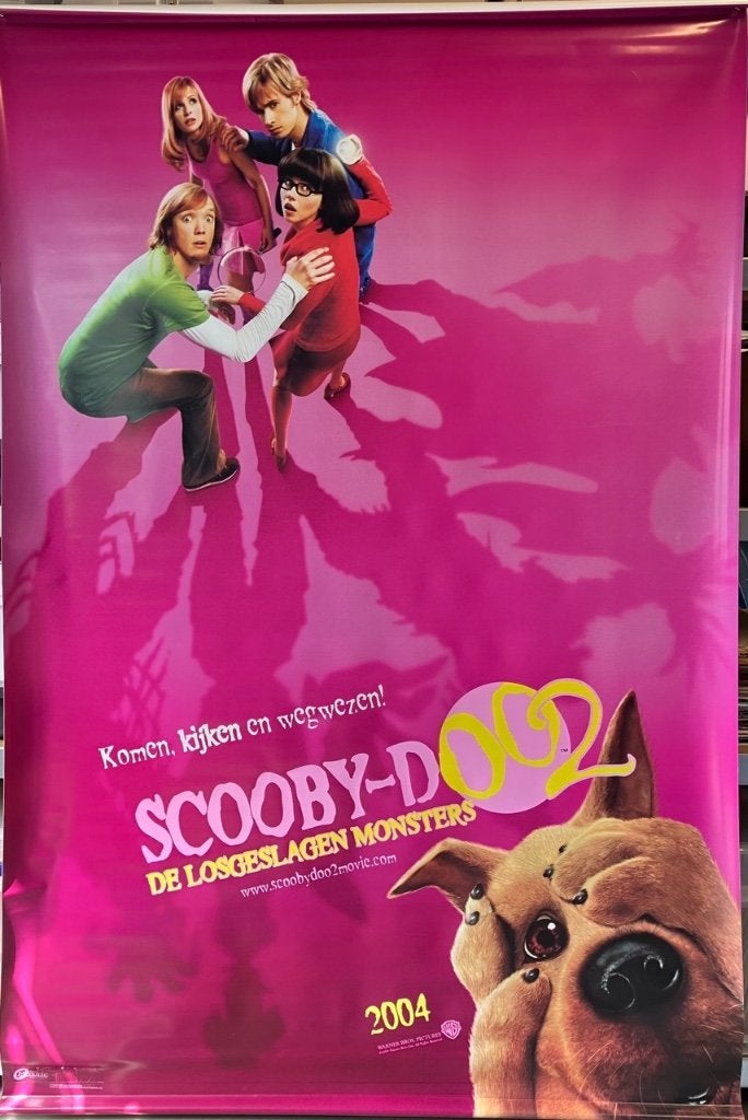 Scooby Doo (2004) - Bioscoop banner (1), Ophalen, Gebruikt, Deurposter of groter, Film en Tv