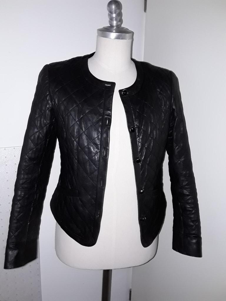 Zwart leren  ARMA jasje mt 38-40, Kleding | Dames, Jasjes, Kostuums en Pakken, Maat 38/40 (M), Zwart, Ophalen of Verzenden, Zo goed als nieuw