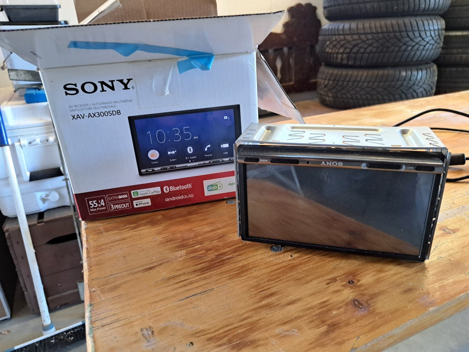 Sony XAV-AX3005DB Autoradio met Apple CarPlay/Android Auto, Ophalen of Verzenden, Gebruikt