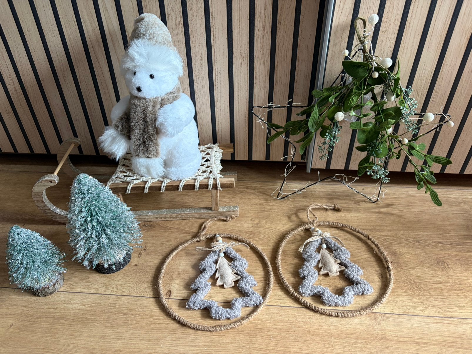 Kerst decoratie, Ophalen