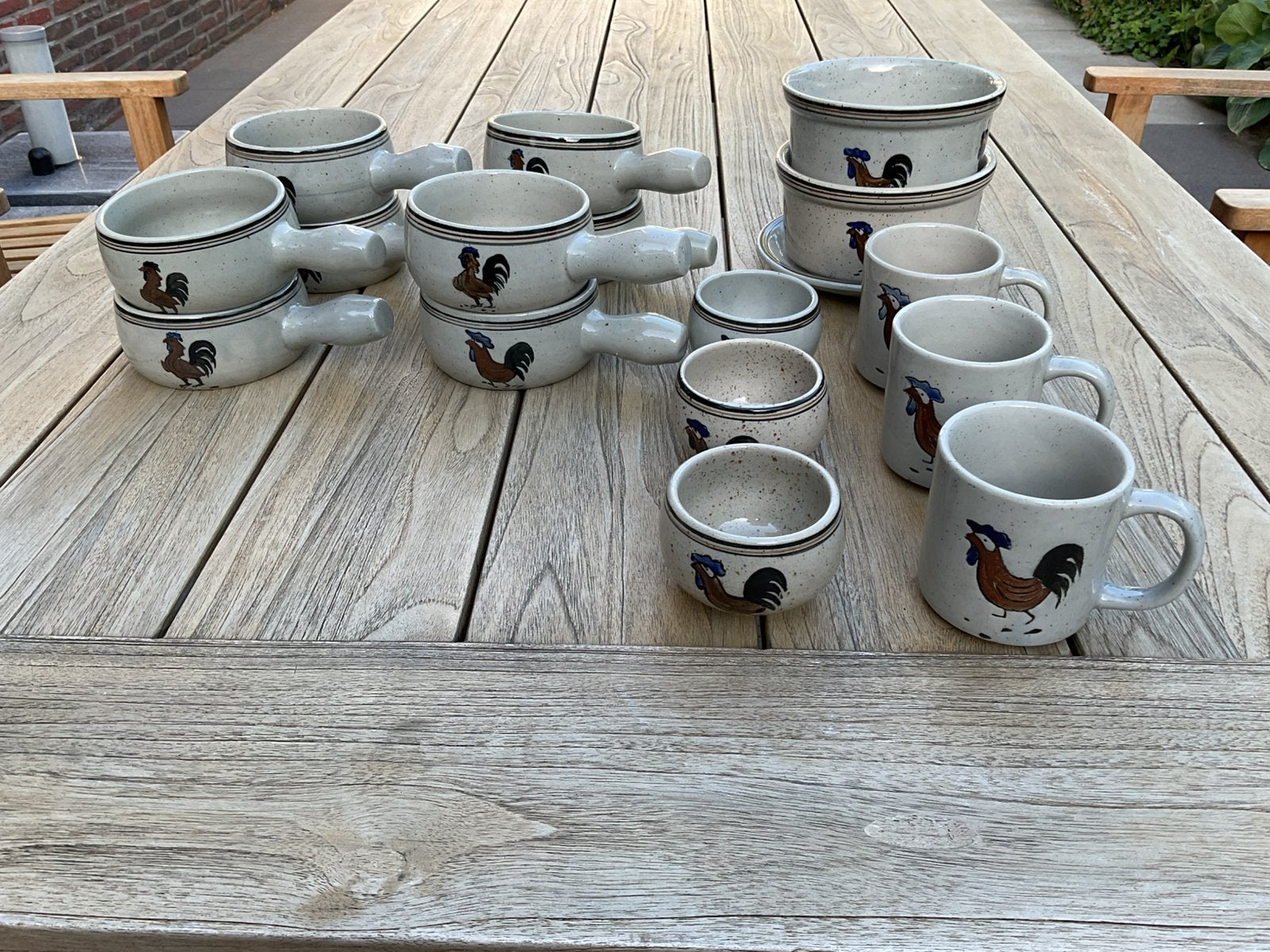 TE KOOP AANGEBODEN: Z.G.A.N. 16 DELIG “KIP” SERVIES, Ophalen, Porselein, Overige stijlen