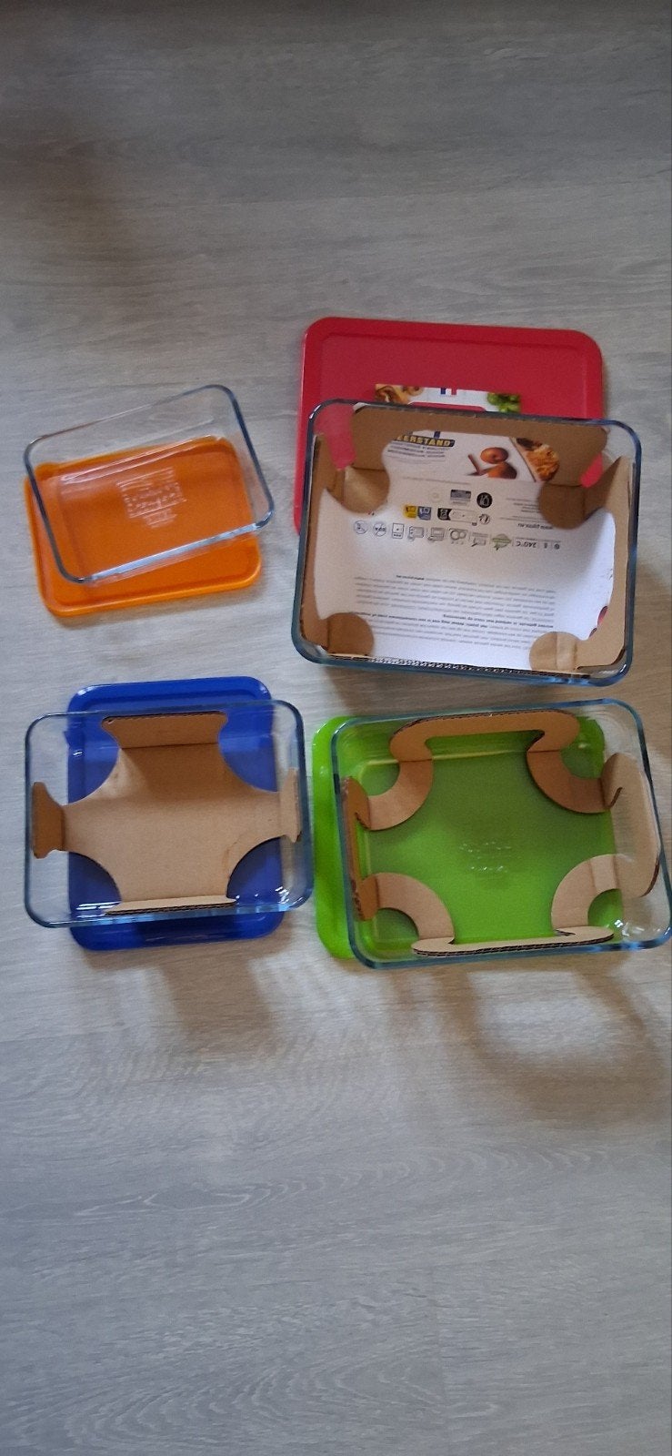 Pyrex oven/vriezer schalen met deksel., Huis en Inrichting, Ophalen, Nieuw, Overige stijlen, Glas