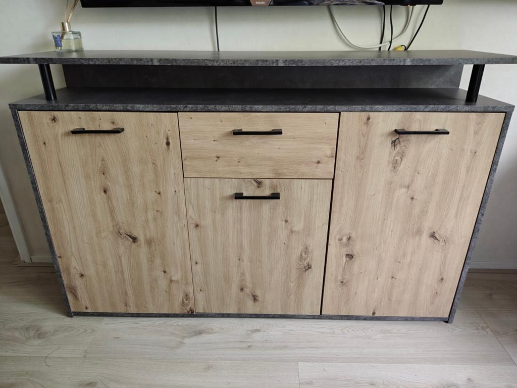 Dressoir, Huis en Inrichting, Kasten | Dressoirs, Ophalen, Gebruikt, 25 tot 50 cm, Overige houtsoorten