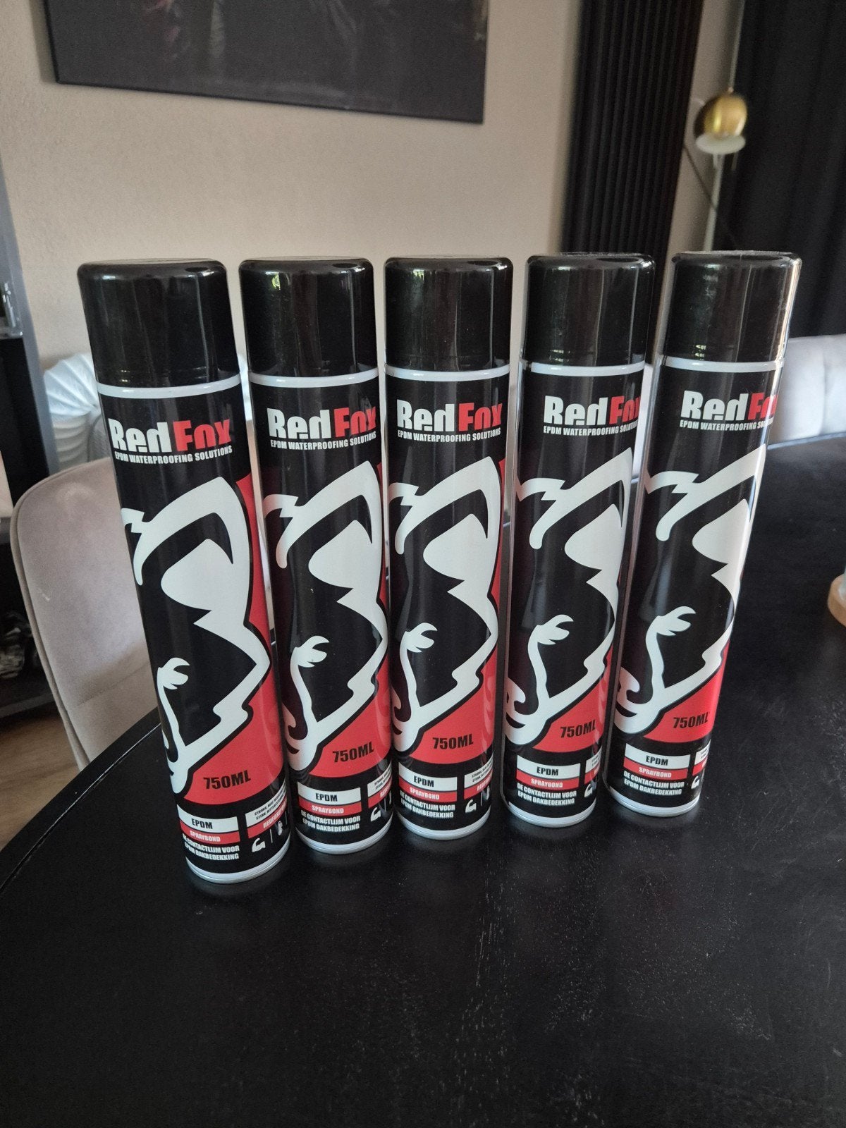 5x Redfox Spraybond EPDM Contactlijm 750 ml - Nieuw, Ophalen of Verzenden