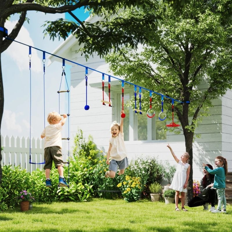 AIYAPLAY Tokkelbaan-Kits voor Kinderen 3-6 Jaar, 50 kg, Ophalen, Nieuw, Schommel
