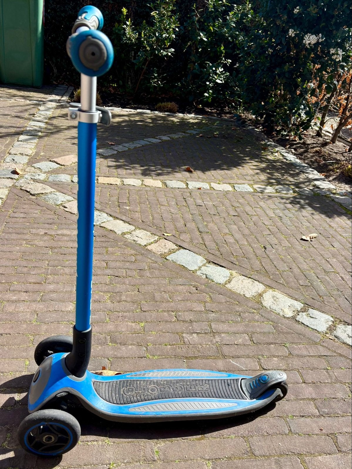 Globber driewieler step blauw - In goede staat, Ophalen, Zo goed als nieuw, Gewone step