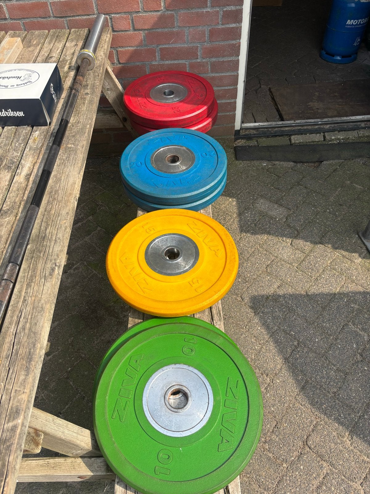 Ziva PU Halterschijven Set - Topkwaliteit & Onverwoestbaar, Ziva, Halterschijven, Gebruikt, Ziva