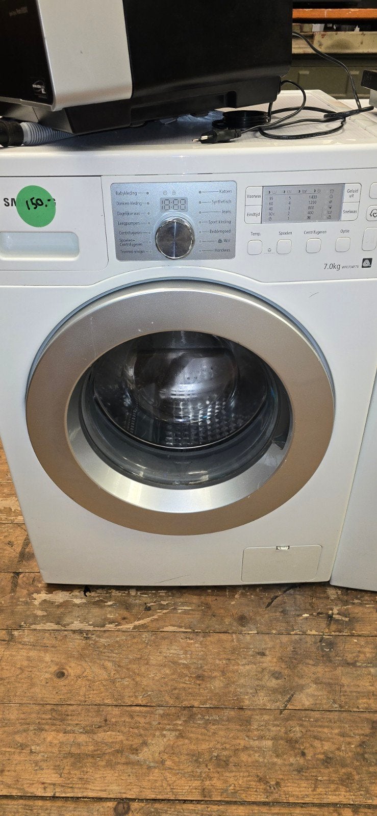zgan Samsung 7Kg wasmachine met garantie, Witgoed en Apparatuur, Ophalen, Minder dan 85 cm, Zo goed als nieuw, 1200 tot 1600 toeren