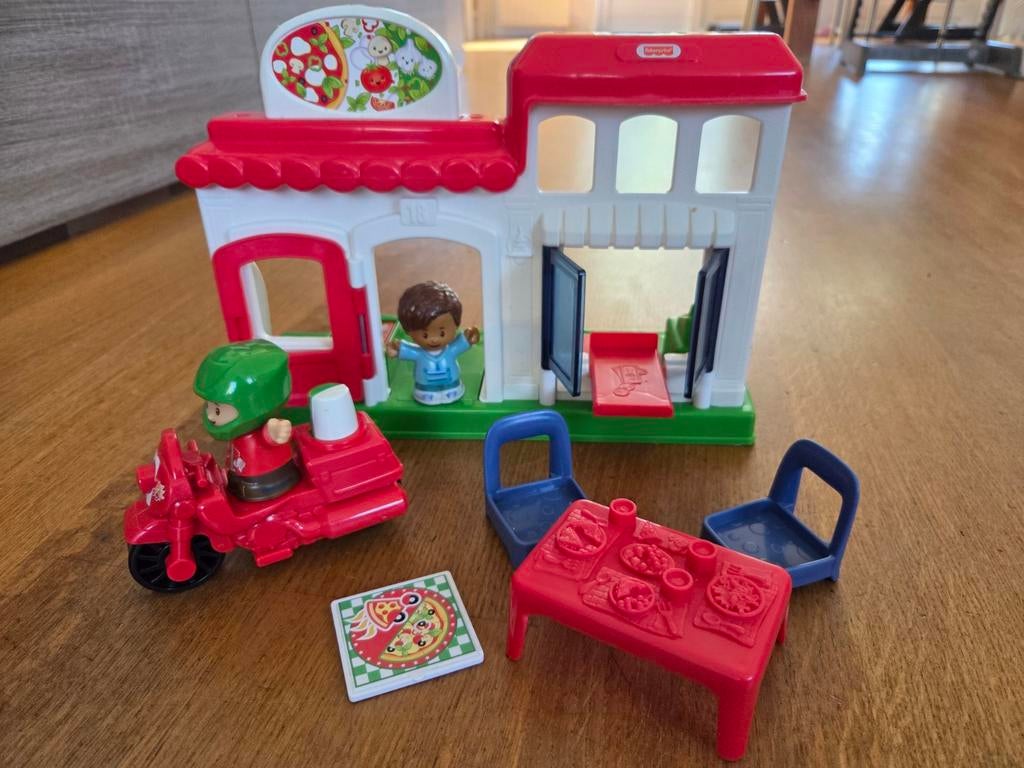 Little People Pizzaria (Fisher Price), Ophalen, Zo goed als nieuw, Speelset