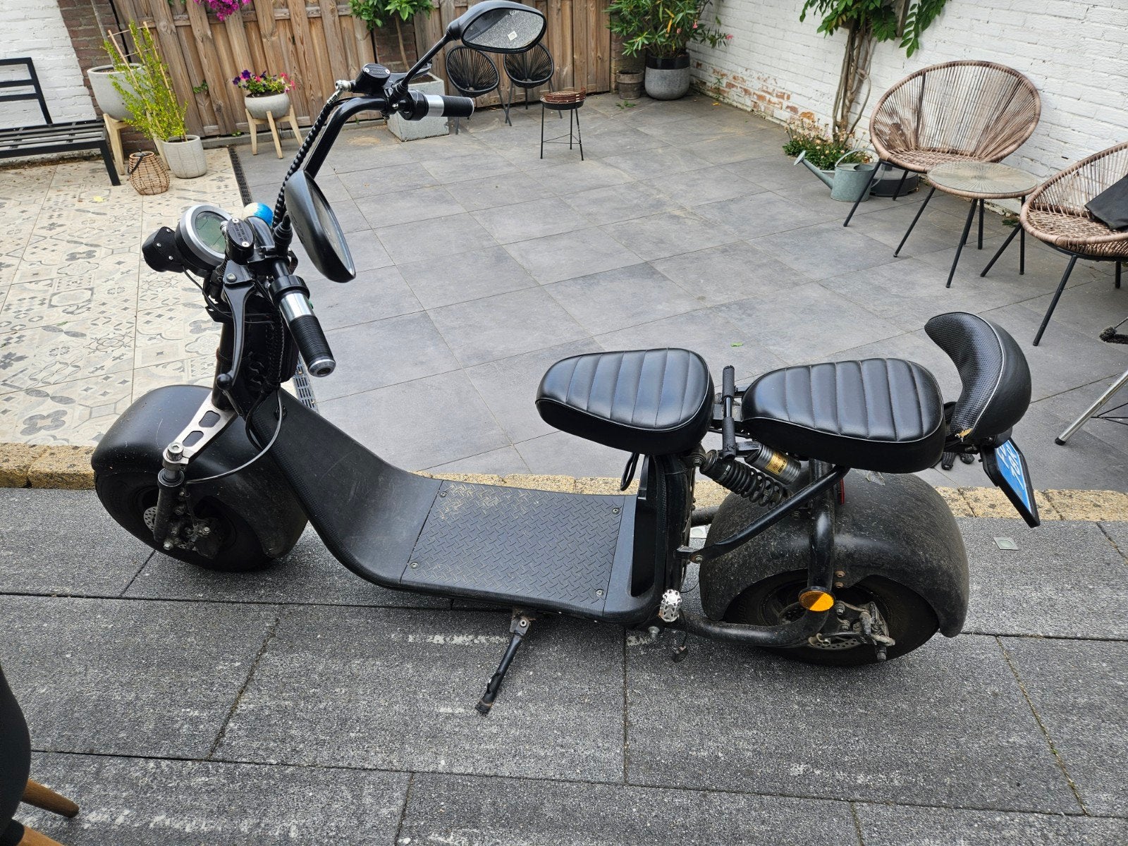 Zwarte E-cruiser scooter van het merk Icoco, Gebruikt, Elektrisch, Ophalen, Overige merken