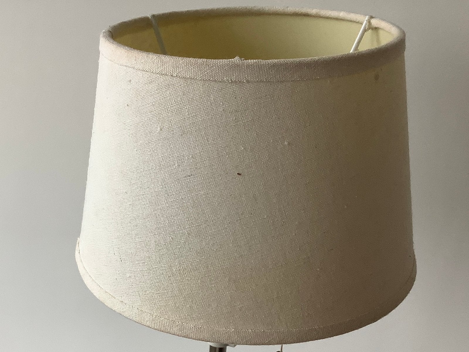 Lampenkap off white katoenen stof!, Huis en Inrichting, Lampen | Lampenkappen, Ophalen, Wit, Rond, Zo goed als nieuw