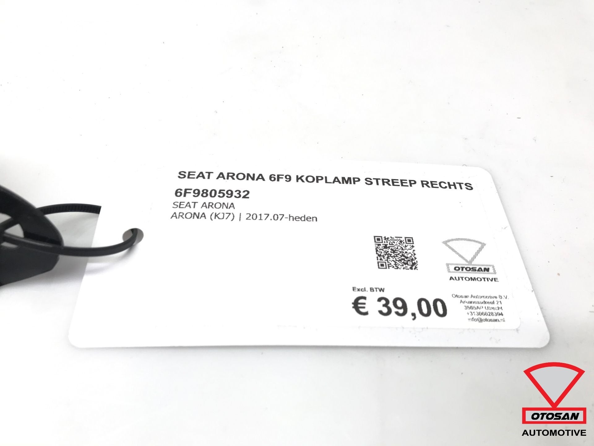 Seat Arona 6F9 Koplamp Streep Houder Rechts Nieuw 6F9805932, Gebruikt, Ophalen of Verzenden, SEAT S.A., Customercare@seat.es
